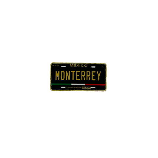 Monterrey License Plate Hat Pin