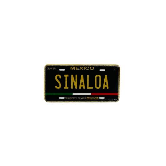 Sinaloa License Plate Hat Pin